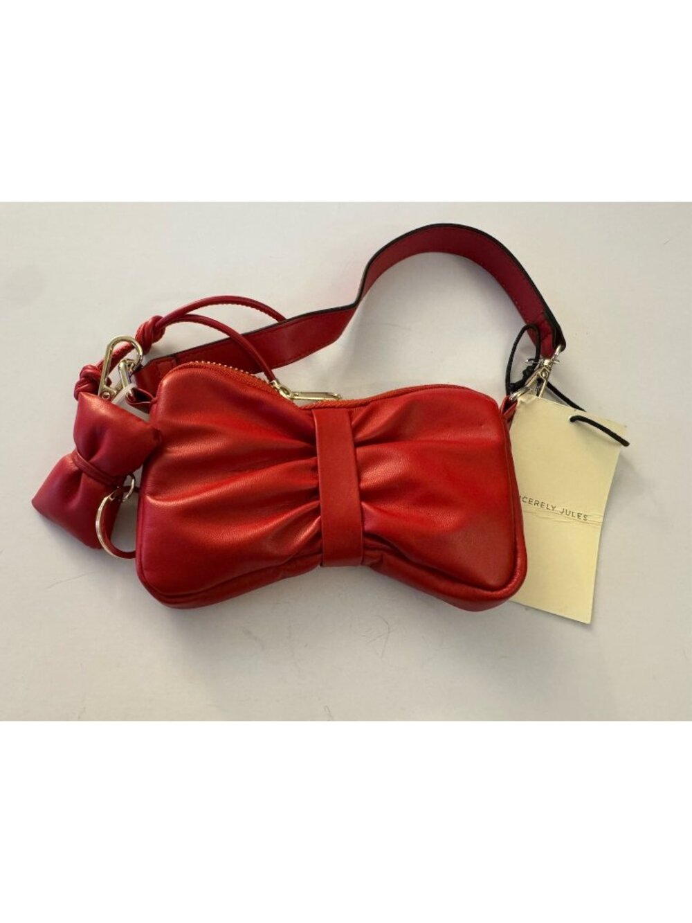 New Sincerly Jules Red Bow Mini Bag Purse J32